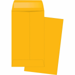 Business Source Little Coin No. 5-1/2 Kraft Envelopes - Coin - #5-1/2 - 3 1/8in Width x 5 1/2in Length - 20 lb - Gummed - Kraft - 500 / Box - Brown Kraft