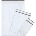 Partners Brand Bubble-Lined Poly Mailers, 9 1/2in x 14 1/2in, White, Box Of 25