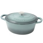 Crock-Pot Artisan 7-Quart Enameled Cast Iron Dutch Oven, Slate Gray