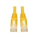 Eaton Tripp Lite Series Cat6 Gigabit Snagless Molded (UTP) Ethernet Cable (RJ45 M/M), PoE, Yellow, 25 ft. (7.62 m) - Patch cable - RJ-45 (M) to RJ-45 (M) - 25 ft - UTP - CAT 6 - molded, snagless, stranded - yellow