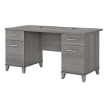 Bush Furniture Somerset 60inW Office Computer Desk, Platinum Gray, Standard Delivery