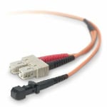 Belkin - Patch cable - MT-RJ multi-mode (M) to SC/PC multi-mode (M) - 10.7 m - fiber optic - 62.5 / 125 micron - orange