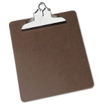 SKILCRAFT 50% Recycled Heavy-Duty Clipboard, 9in x 12 1/2in, Brown (AbilityOne 7520-00-281-5918)