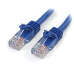 StarTech.com Cat5e Snagless UTP Patch Cable, 12ft, Blue