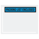 Tape Logic "Packing List Enclosed" Envelopes, Panel Face, 7in x 5 1/2in, Blue, Pack Of 1,000