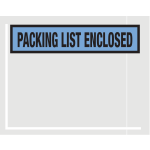 Partners Brand "Packing List Enclosed" Envelopes, Panel Face, 4 1/2in x 5 1/2in, Blue, Pack Of 1,000