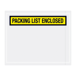 Partners Brand "Packing List Enclosed" Envelopes, Panel Face, 4 1/2in x 5 1/2in, Yellow, Pack Of 1,000