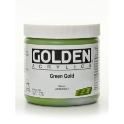 Golden Heavy Body Acrylic Paint, 16 Oz, Cobalt Green