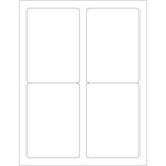 Tape Logic Inkjet/Laser Labels, LL119, Rectangle, 3 1/2in x 5in, White, Case Of 400