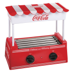 Nostalgia Electrics Coca-Cola Hot Dog Roller And Bun Warmer, 8 Hot Dog/6 Bun Capacity, Coke Red