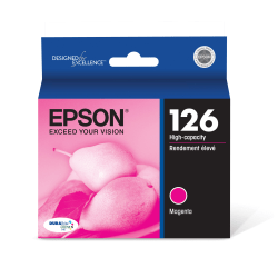 Epson 126 DuraBrite Ultra High-Yield Magenta Ink Cartridge, T126320