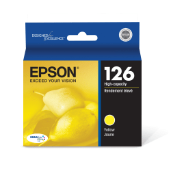 Epson 126 DuraBrite Ultra High-Yield Yellow Ink Cartridge, T126420