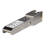 StarTech.com 10GBASE-T MSA Compliant SFP+ Module - RJ45 Connector - Copper SFP+ Transceiver - Lifetime Warranty - 10 Gbps - Max. Transfer Distance 30 m (98.4 ft.) - 10GBASE-T copper transceiver adds reliable 10Gb over copper