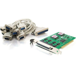 C2G Lava Octopus 8-Port PCI 16550 DB9 Serial Card - PCI - 8 x DB-9 RS-232 - Serial, Via Cable - Plug-in Card