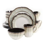 Gibson Elite Mableton 16-Piece Dinnerware Set, Multicolor