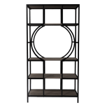 SEI Furniture Tyberton 69inH 5-Tier Bookcase, Brown