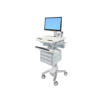 Ergotron StyleView Cart with LCD Pivot, 9 Drawers