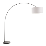 Lumisource Salon Contemporary Floor Lamp, Black/White