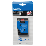 Brother TC-5001 Black-On-Red Tape, 0.5in x 25ft