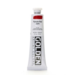 Golden Heavy Body Acrylic Paint, 2 Oz, Permanent Maroon