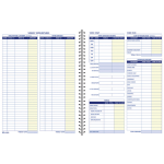 Adams Weekly Bookkeeping Book, 8 1/2in x 11in, Blue