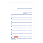 Adams Carbonless 2-Part Sales Book, 3 3/10in x 5 3/5in, Pack Of 10