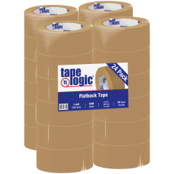 Tape Logic Flatback Tape, 3in Core, 2in x 60 Yd., Kraft, Case Of 24