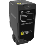 Lexmark Original Toner Cartridge - Laser - High Yield - 16000 Pages - Yellow