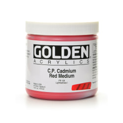 Golden Heavy Body Acrylic Paint, 16 Oz, Diarylide Yellow