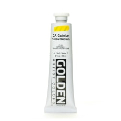 Golden Heavy Body Acrylic Paint, 16 Oz, Cadmium Yellow Light (CP)