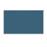 Ghent Aluminum Frame Vinyl Bulletin Board, 36in x 36in, Ocean, Satin Frame