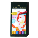 Faber-Castell Pitt Artist Brush Pens, Basic, 6 Pens Per Set, Pack Of 2 Sets