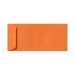 LUX Open-End Envelopes, #10, Peel & Press Closure, Mandarin Orange, Pack Of 1,000