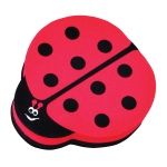 Ashley Productions Magnetic Whiteboard Eraser, 3 3/4in, Ladybug, Pack Of 6