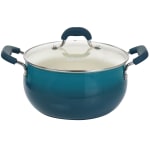 Oster Corbett 5.4 Qt Non-Stick Aluminum Dutch Oven, Blue