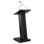 Oklahoma Sound ZED Lectern With Speaker, 49inH x 19-3/4inW x 19-3/4inD, Black