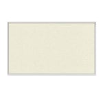 Ghent Aluminum Frame Vinyl Bulletin Board, 36in x 36in, Ivory, Satin Frame