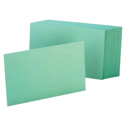 Oxford Color Index Cards, Unruled, 4in x 6in, Canary, Pack Of 100