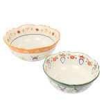 Gibson Laurie Gates 2-Piece Tierra Bowl Set, Floral