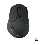 Logitech M720 Triathlon Multi-Device Wireless Mouse, Black/Gray, 910-004790