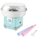 Nostalgia Electrics Hard & Sugar Free Candy Cotton Candy Maker, 12in x 11in, Blue