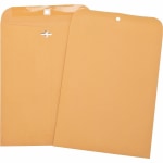 Business Source Heavy-duty Clasp Envelopes - Clasp - 8 3/4in Width x 11 1/2in Length - 28 lb - Clasp - Kraft - 100 / Box - Brown Kraft