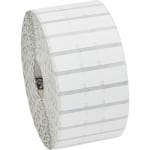 Zebra Polypropylene Label, U82606, Rectangle, 2 1/4in x 1/2in, Direct Thermal Zebra 8000D Jewelry, 1in Core, White