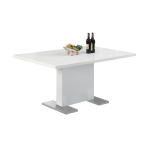 Monarch Specialties Alexander Dining Table, 30inH x 59inW x 25-1/2inD, White