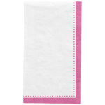 Amscan Premium Buffet Napkins, 7-3/4in x 4-1/2in, Bright Pink