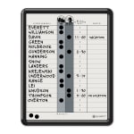 Quartet Classic Gray In/Out Board, 11in x 14in, Aluminum Frame With Black Finish