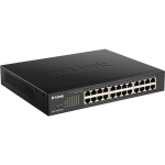 D-Link DGS-1100-24PV2 Ethernet Switch - 24 Ports - Manageable - 2 Layer Supported - Twisted Pair - 1U High - Rack-mountable, Desktop