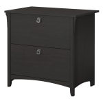 Bush Business Furniture Salinas 31-3/4inW x 20inD Lateral 2-Drawer File Cabinet, Vintage Black, Standard Delivery