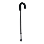 Medline Guardian Standard Aluminum Canes, Black, Case Of 6