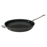 Cuisinart Chefs Classic Nonstick Hard-Anodized Open Skillet With Helper Handle, 12in, Black